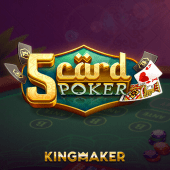 5 Card Poker game icon on big win login